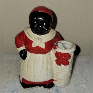 Vintage African American Woman Toothpick Holder